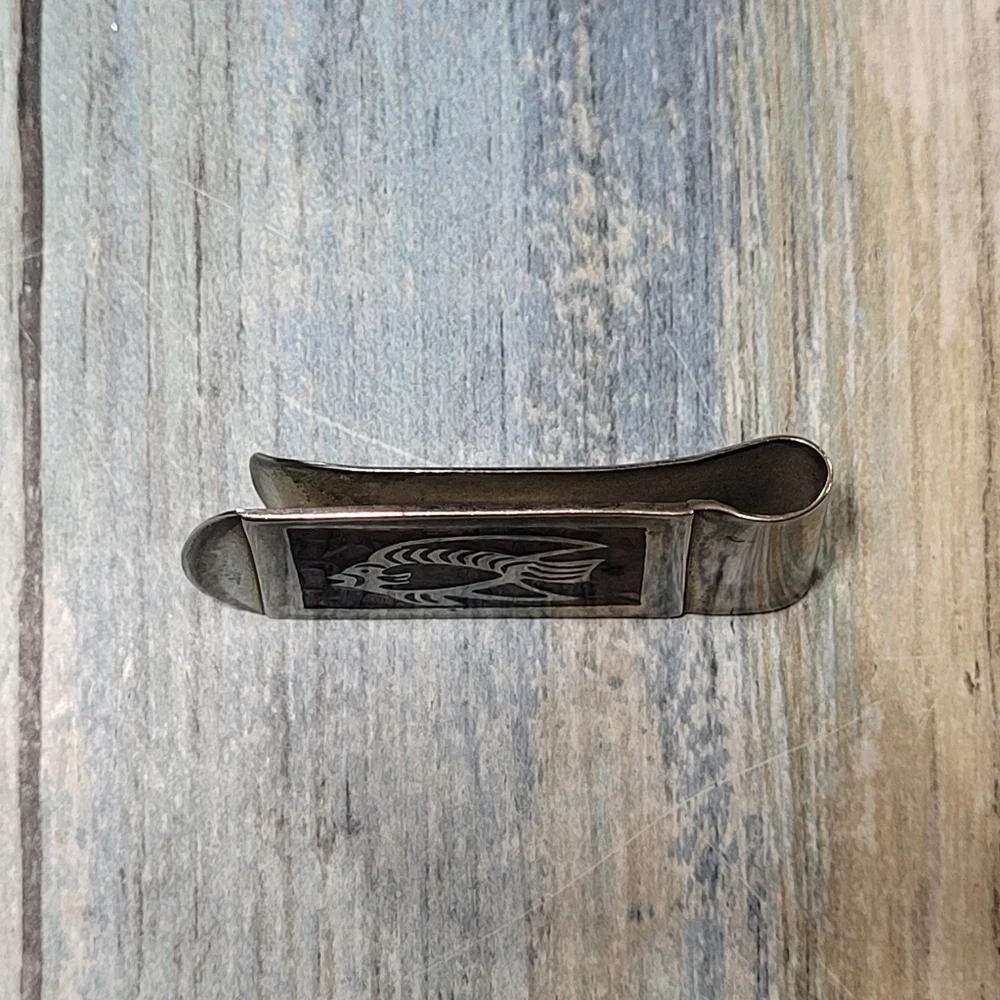 Fish mosaic Money Clip.